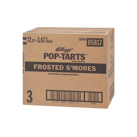 Pop-Tarts Frosted Open & Fold Display S'Mores Pastry 2 Count, PK72